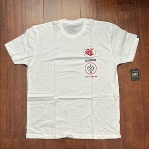 Young & Reckless Men’s 100% Cotton White Short Sleeve Crew Neck Tee Size XL, NWT